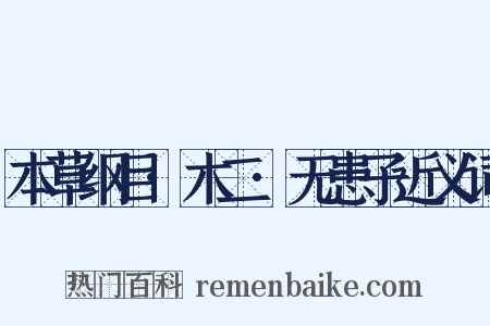 本草纲目·木二·无患子近义词是什么意思的图片